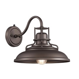 FEMILA Dusk to Dawn Barn Lights, 12" Oil-Rubbed Bronze Outdoor Light Fixture, Exterior Lighting Fixtures, Outdoor Porch Light with E26 Base, 4FY15-1W PC ORB