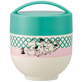Skater LDNC6AG-A Antibacterial Insulated Lunch Box, Rice Bowl Shaped Lunch Jar, 19.3 fl oz (540 ml), Moomin, Colorful