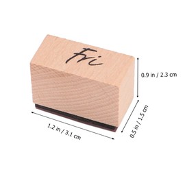 DOITOOL 16-Piece Wooden Stamp Set for DIY Scrapbooking and Journaling Retro Week Letter Seals for Diary and Album Decoration for Craft Lovers