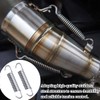 QEXUJOW Springs, Two Piece Universal Exhaust Pipe Spring, Stainless Steel