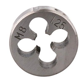 M8 x 1.25mm Metric Die Nut, Tungsten Steel, Thread Cutter 1" (25mm) TD060