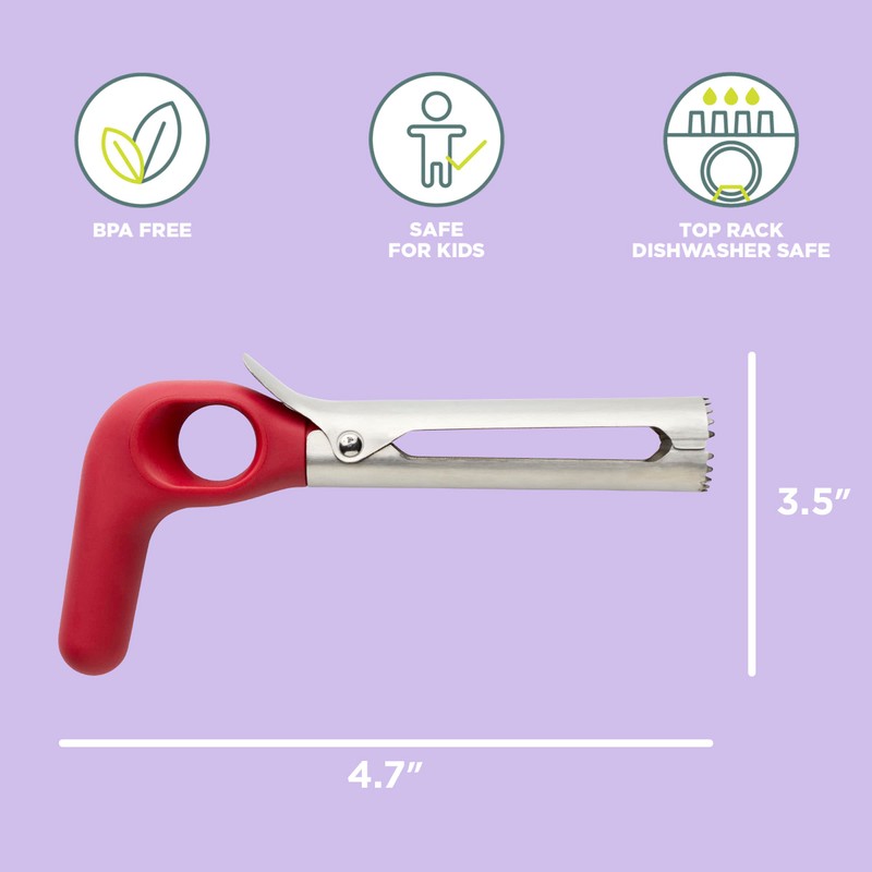 Chef'n Ambidextrous apple corer, Berry