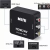 Lostrain Adaptador Convertidor Hdmi A Rca Vga 1080p De Audio