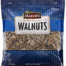 Mariani Nut - Shelled Premium California Walnuts - Gluten Free, Kosher Certified - Stand Up Bag