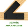 TROPTOLKY 45 Degree Angle Flat Bracket,Heavy Duty Steel Corner Brackets