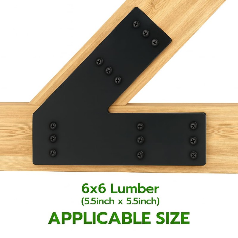 TROPTOLKY 45 Degree Angle Flat Bracket,Heavy Duty Steel Corner Brackets