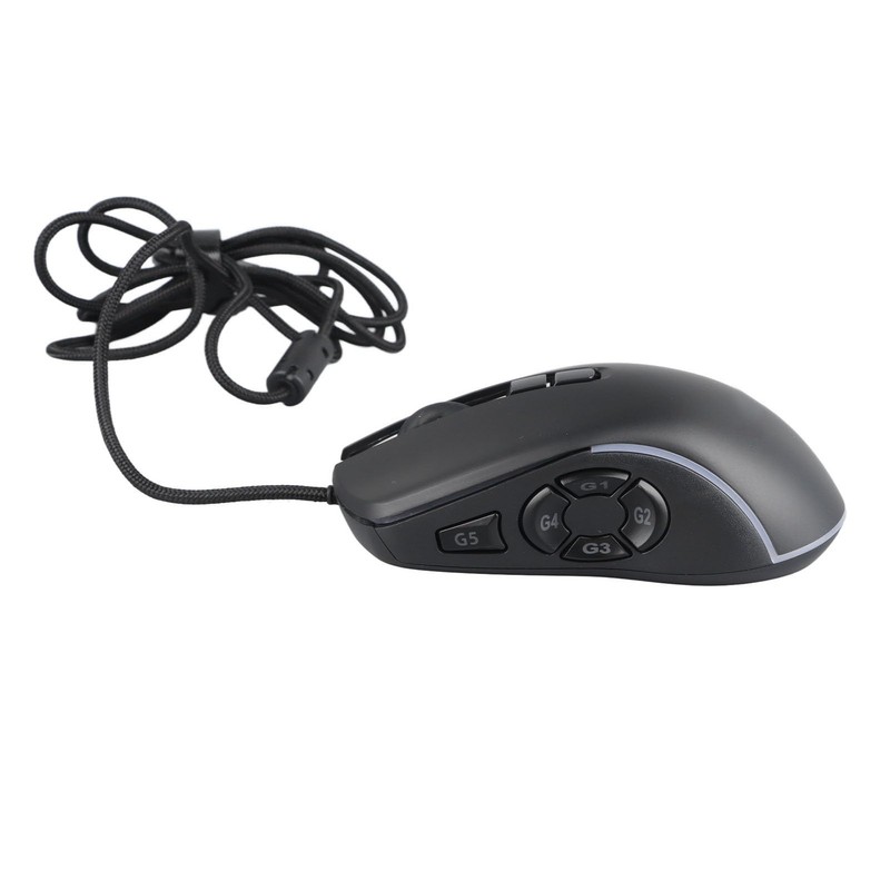 Wired Gaming Mouse, RGB Light, 10 Buttons, 6 Adjustable DPI