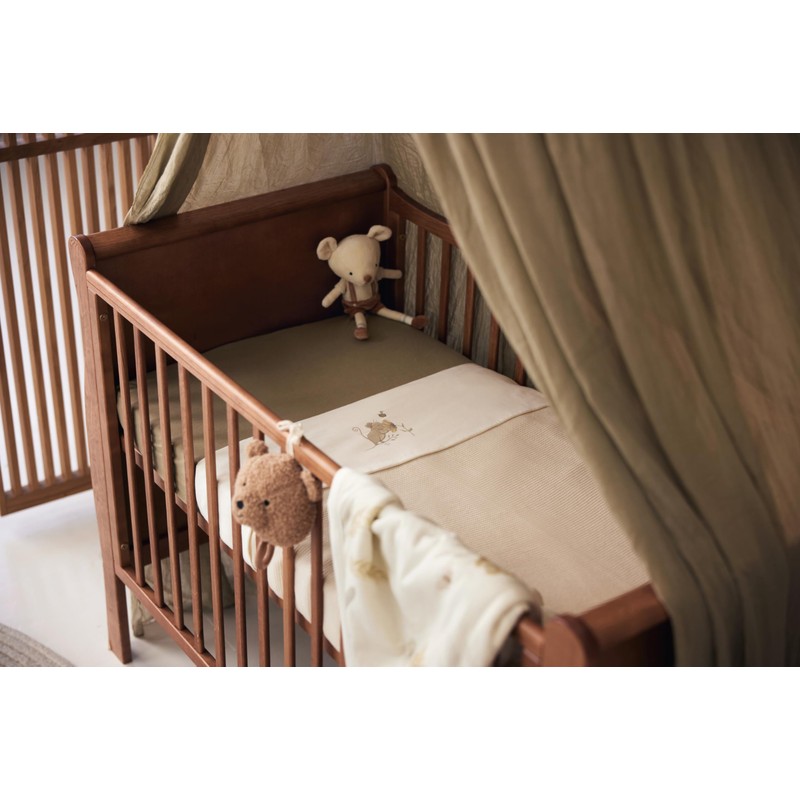 Jollein Jersey Fitted Sheet for Cradles Olive Green Pack of
