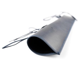 Bass bow quiver GENUINE Crazy Horse leather Bass bow case Bow bag Holder for German and French bass bow (Dark Blue)