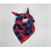 Tartan Check Dog Bandana, Ties Like a Neckerchief, Soft Cotton