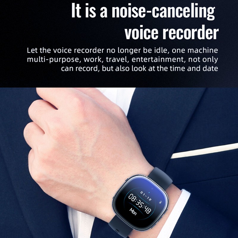 Video Recorder Watch Digital HD 1080P Noise Reduction AI Intelligent