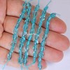 100% Natural Gem Neon Blue Apatite Smooth Oval Tumbled Nugget