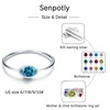 925 Sterling Silver Mother & Child Birthstone Stackable Ring Set