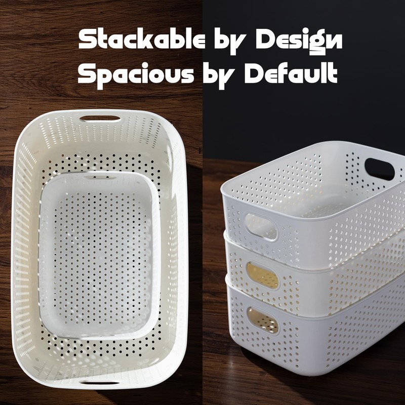 LivLab Mker Food Storage Container Sets BPA-Free Plastic Stackable Shelf