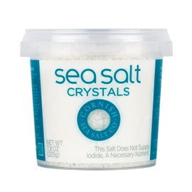 Cornish Sea Salt Mineral Crystals | Cooking & Hydration | Hand-Harvested in Celtic Waters | 7.9 oz Resealable Tub (Pack of 1)