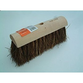 10" Heavy Duty bassine Bristle Hard Yard Broom Head