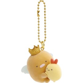 AB26203 Sumikko Gurashi Petit Sumikko Keychain Tonkatsu & Shrimp Furano Tail