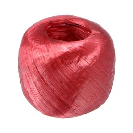 M METERXITY Polyester Nylon Plastic Rope Twine, 4cm Width 110M Length Household Bundled Plastic Ropes Roll for Crafting/Gardening/Packing/Carrying [360FT/4330IN, Red]