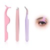 False Eyelash Tweezers Set of 3 Eyelashes Tweezers False Eyelash