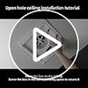 10" Ultra Quiet Bathroom Exhaust Fan with 6500K LED Light,