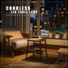 2 Pack LED CordlessTable Lamp,4000mAh Rechargeable Battery Desk lamp,3 Level