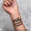 4 x 'Playground Legend Funny Text ' Temporary Tattoos -