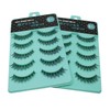 Scala 5 pairs/set 3D False Eyelashes Messy Cross Thick Natural