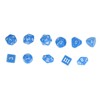 15pcs Complete Polyhedral Dice Set Acrylic D3 to D100 Spherical