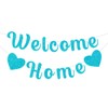 MDLLDM Welcome Home Banner,Welcome Home Decorations, Welcome Home Glitter Large