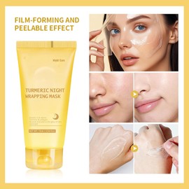 Turmeric Peel-Off Face Mask Moisturizing Water Fast-absorbing non-stick supplement Improves nutrition Improves skin elasticity for smooth supply for daily skin care Turmeric / 강황 필 오프 페이스 마스크 보습 워터 빠르게 흡수되는 논스틱 보충제 영양 개선 피부 탄력 개선으로 데일리 스킨 케어를 위한 매끄러운 공급 Turmeric