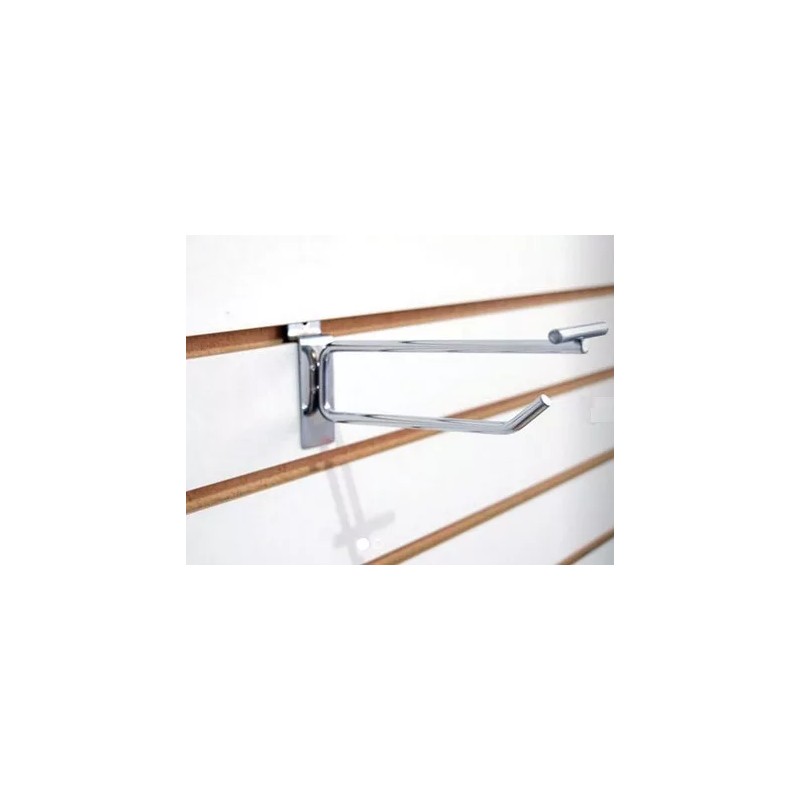 Exhivit Gancho Blister Cromo P/panel Ranurado 15 Cms C/50pzs