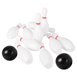 BESPORTBLE - Children's Bowling Set - Plastic Bowling Toy - White - 15 cm - Indoor & Outdoor Sports Toy for Children