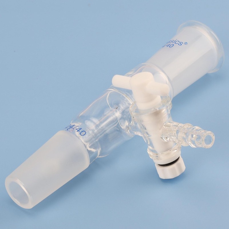 Labasics Glass Adapter, Vacuum Borosilicate Vertical Glass Adapter Removal, Vacuum