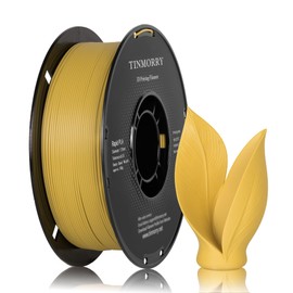 TINMORRY PLA Filament 1.75mm, Rapid PLA 3D Printer Filament, Neatly Wound PLA Filament, Dimensional Accuracy +/-0.03mm, Fit Most FDM 3D Printers, 1KG Spool (2.2 lbs), Warm Yellow