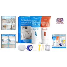 Durable Epoxy Bath Repair Kit with Non-Yellowing Finish for Long-Lasting Results