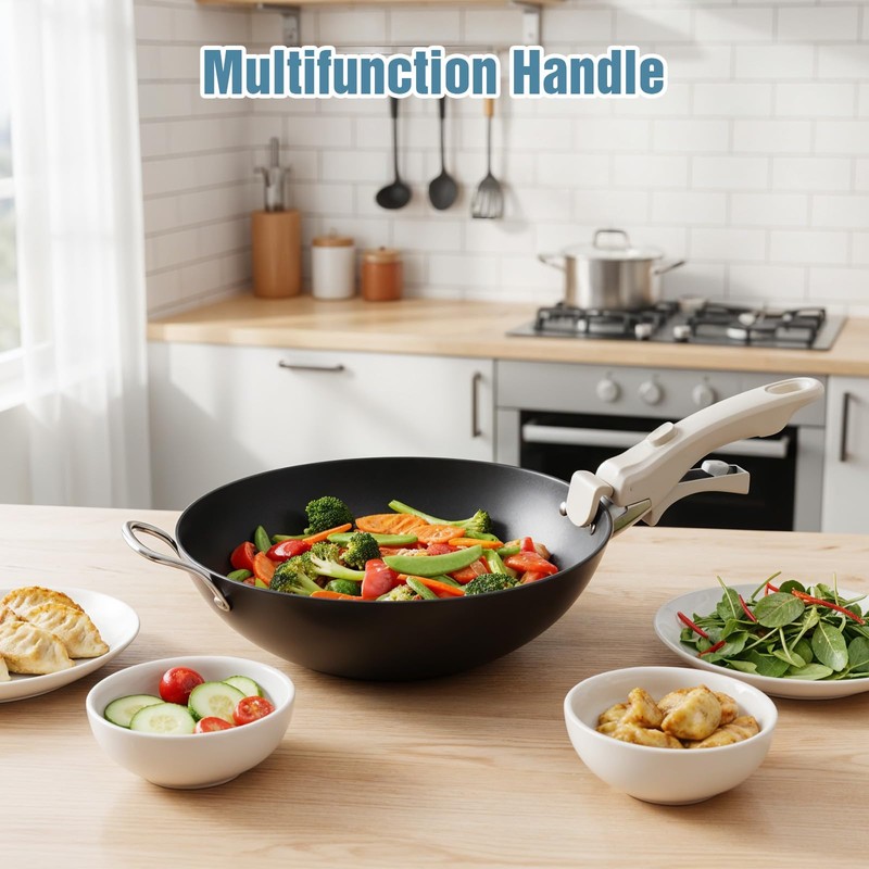 PercyEffie 2-Pack Heat-Resistant Replacement Handles Universal Detachable Handle for Pots