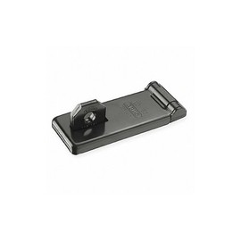 High Security Hasp, Hardened Steel, Black