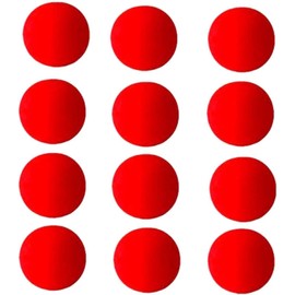 Junfamilee 10 Pcs Red Magic Sponge Ball Sponge Balls Finger Sponge Ball Close-Up Magic Props Sponge Toy Classical Comedy Trick Props Magic Kits and Accessories Novelty and Gag Toys (3.5cm)