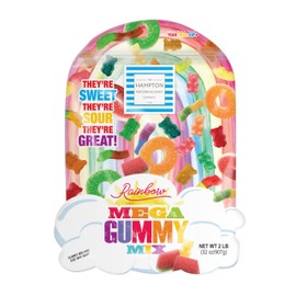 Cloud Assorted Gummy Candy Mix, 2 Pound Gummies Bulk Bag, The Hampton Popcorn & Candy Company