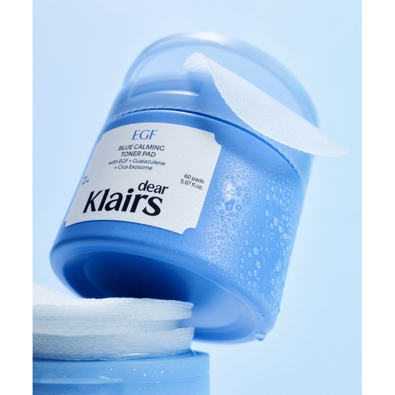 Clio Claires EGF Blue Calming Toner Pads 60 Sheets