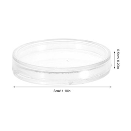 Artibetter 50pcs 28mm Clear Plastic Coin Capsules Clear Round Plastic Coin Container Case Coin Holders for Coin Collection