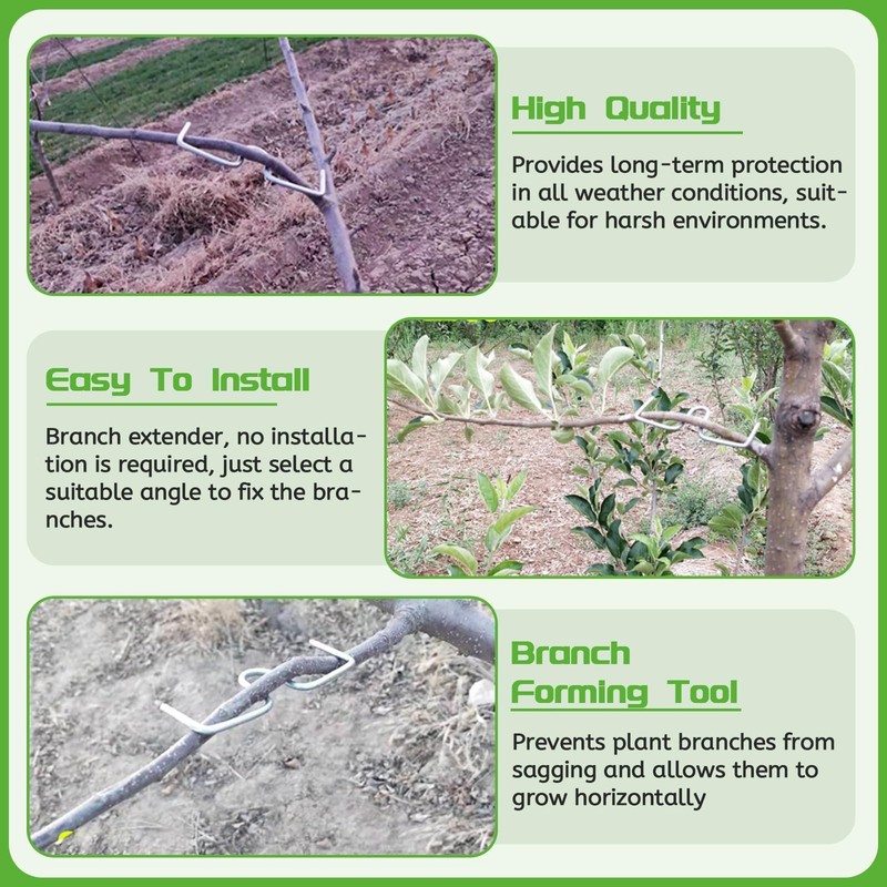 LUMOOM Pack of 20 Branch Separators for Fruit Trees, M-Shaped