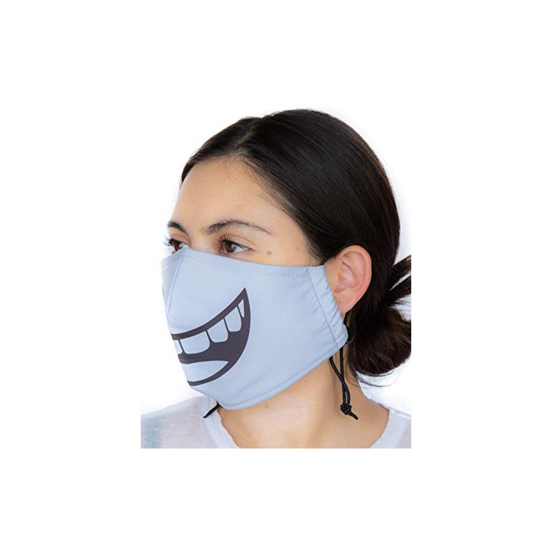Headmost Comfymask 3 Layer Large Fabric Facemask: Water Repellent, Washable,