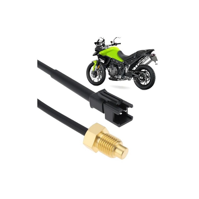 Motorcycle 2-Pin Water Temperature Meter Sensor Lines Measuring Cable M10