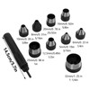 9 Sizes Hollow Punch Set Silent Labor Saving Lightweight Portable