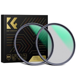 K&F Concept Nano-X Series Black-Mist 1/4 Filter & Black-Mist 1/8 Filter, 82 mm Black Promist Filter Sets Effect Filter Black Diffusion Effect Filter