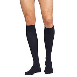 Wolford Men's Cotton Velvet Knee-High Ankle Socks Non-Slip Stretchy Hand-Linked Toes Perfect Fit for Business Casual Outfits