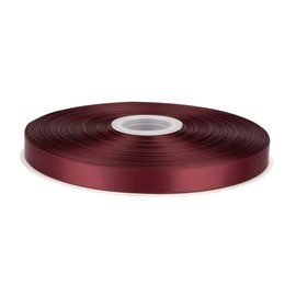Fondersy - Cinta de satén de doble cara de 100 yardas color burdeos - 5/8 pulgadas de ancho para boda, envoltura de regalos, arreglos florales y manualidades