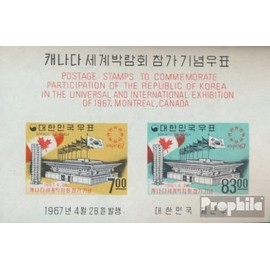 South-Korea block253 (complete.issue.) unmounted mint/never hinged ** MNH 1967 world exhibition 67 in Montreal (Stamps for collectors)