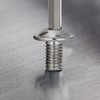 Drenky 10 Pcs Flanged M8 X 35mm Stainless Steel Pan
